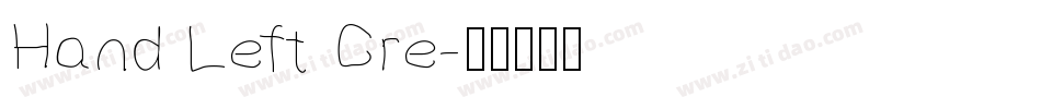 Hand Left Cre字体转换